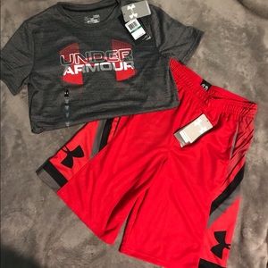 Boys New Under Armour set
